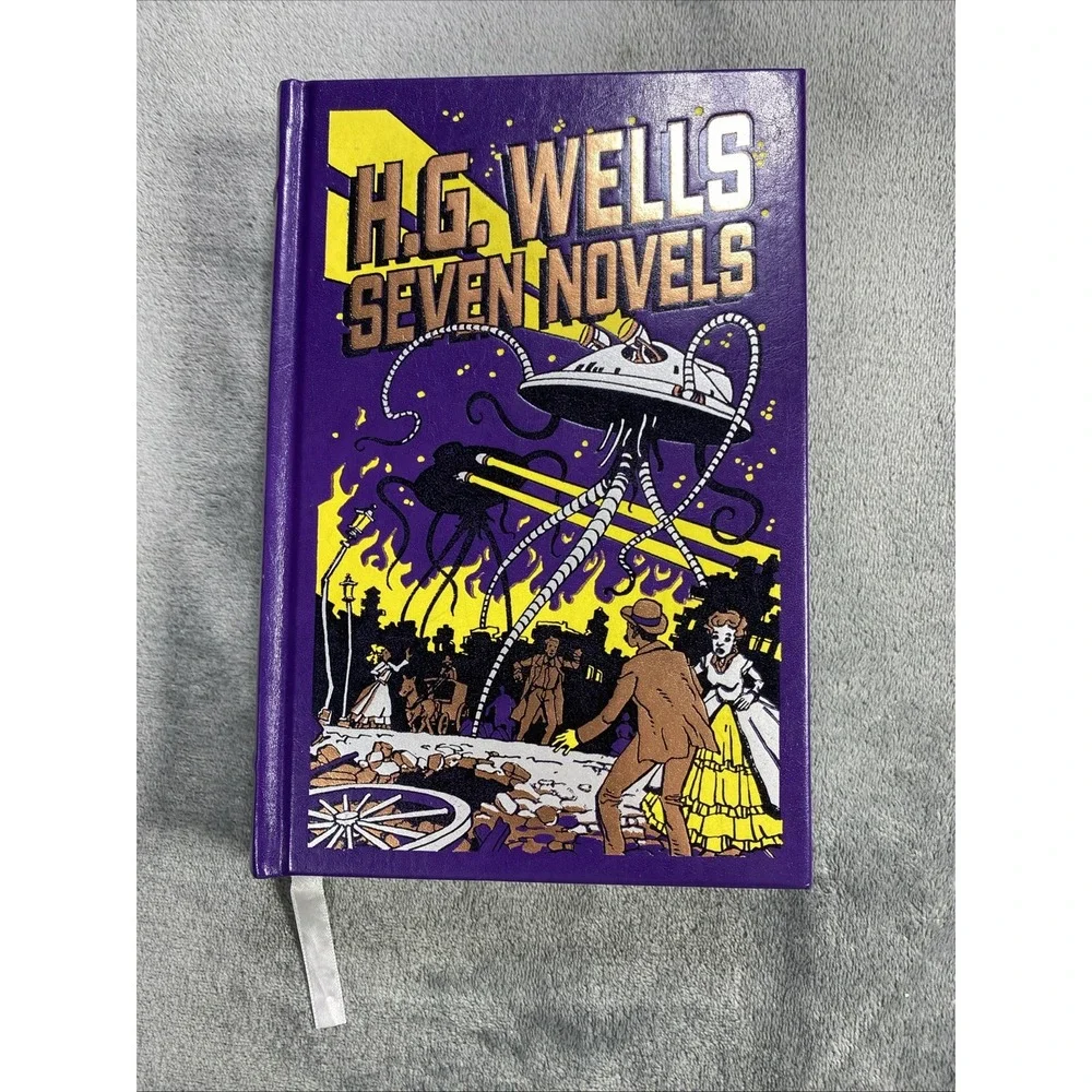 H.G. Wells Seven Novels Book Exclusive Deluxe Barnes & No Leatherbound Hardcover